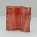 Ver imagem 4 de Vaso Decorativo Enfeite 15x16x9cm Vidro Laranja Zingaro