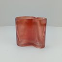 Ver imagem 5 de Vaso Decorativo Enfeite 15x16x9cm Vidro Laranja Zingaro