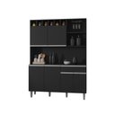 Ver imagem 3 de Cozinha Compacta Alice 130cm Preto Ajl Móveis