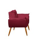 Ver imagem 6 de Kit Namoradeira Opala + 2 Poltronas para Sala Balaqui Decor Cor:marsala