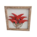 Ver imagem 2 de Kit quadros rústicos decorativo em madeira banana/pimenta artesanal