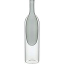 Ver imagem 1 de Vaso Decorativo Enfeite Casa Garrafa Vidro 29x7x7cm Cinza