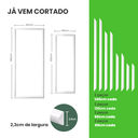 Ver imagem 3 de Rodameio Boiserie Adesivo Kit Cortado Porta 60x140 E 40x120