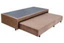 Ver imagem 1 de Bicama Solteiro Colchão Conjugado 5cm com Cama Auxiliar - Marrom
