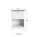 Ver imagem 7 de Kit Conjunto 2 Mesas de Cabeceira 40cm 1 Gaveta MN1010 Branco - Decibal