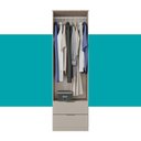 Ver imagem 5 de Guarda Roupa Solteiro 2 Portas Milan Carraro Avelã