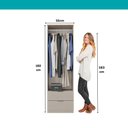 Ver imagem 7 de Guarda Roupa Solteiro 2 Portas Milan Carraro Avelã