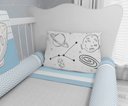 Ver imagem 4 de Kit Berço Enxoval de Bebê Espaço Astronauta Azul