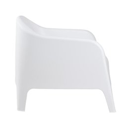 Kit 2 Cadeiras Poltrona para Jardim Varanda Skarpo Branco - 3