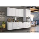 Ver mais imagens de Balcão de Cozinha Americana c/ 2 Portas s/ Tampo 80cm Branco - Henn
