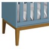 Berço Americano Classic New Azul Fosco com Madeira - MoveisAqui - 3