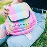 Mochila Feminina Bolsa Pequena Passeio Jovem 22x25 Arco-Íris - 5