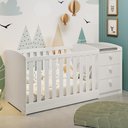 Ver imagem 7 de Berço Americano Multifuncional Atlanta Branco Brilho - Reller Móveis