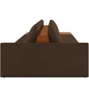 Ver imagem 2 de Sofá Ilha Modular para Sala 432cm com Puff Dublin K01 Veludo Marrom Sintético Caramelo - Lyam