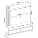 Ver imagem 7 de Rack com Painel Tv até 65” 2 Portas Nt1335 Off White/freijó