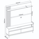 Ver imagem 7 de Rack com Painel para TV até 65 Polegadas 2 Portas Nt 1335 Off White/Freijó - Notável Móveis