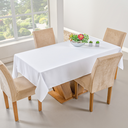 Ver imagem 1 de Toalha de Mesa Basic 4 Cadeiras 1.45m x 1.40m:Branco