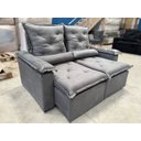 Ver imagem 1 de Sofá Retrátil Reclinável 1,60 m Cinza 202 Athenas