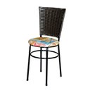 Ver imagem 2 de 6 Cadeiras para Mesa Preta Hawai Marrom Assento Floral:happy Hour