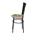 Ver imagem 4 de 6 Cadeiras para Mesa Preta Hawai Marrom Assento Floral:happy Hour