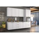 Ver mais imagens de Balcão de Cozinha Americana c/ 2 Portas s/ Tampo 80cm Branco - Henn