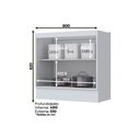 Ver imagem 3 de Balcão de Cozinha Americana c/ 2 Portas s/ Tampo 80cm Branco - Henn