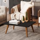 Ver imagem 2 de Mesa De Centro Retangular Sala Mdf Pé Palito Decorativa - Preto 65x35cm