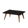 Mesa De Centro Retangular Sala Mdf Pé Palito Decorativa - Preto 65x35cm - 3