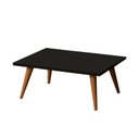 Ver imagem 3 de Mesa De Centro Retangular Sala Mdf Pé Palito Decorativa - Preto 65x35cm