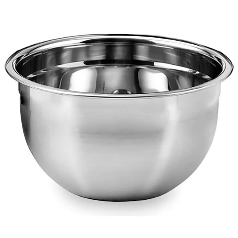 Tigela Bowl Inox Bacia Cumbuca Receita Preparo Versatil Armazenamento Casa Lanchonete Restaurante Mu