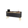 Buffet Gold 4 Portas - Preto / Mel - 2