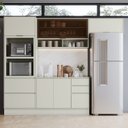 Ver imagem 1 de Cozinha Compacta 5 Peças MDF com Torre Quente Fineze Areia