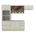 Ver imagem 3 de Cozinha Compacta 5 Peças MDF com Torre Quente Fineze Areia