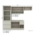 Ver imagem 4 de Cozinha Compacta 5 Peças MDF com Torre Quente Fineze Areia