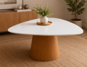 Ver imagem 2 de Mesa Orgânica Canya 115x120cm - Laca Branca