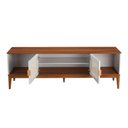 Ver imagem 4 de Rack para TV 75 Polegadas Viena Madeira Maciça 2 Portas 180cm Telinha Branco - Apaixone & Decore