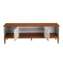 Ver imagem 4 de Rack para TV 75 Polegadas Viena Madeira Maciça 2 Portas 180cm Telinha Branco - Apaixone & Decore