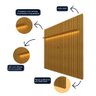 Painel para TV até 75 Polegadas Ripado com LED 185cm 100% MDF Nobre - 14