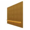 Painel para TV até 75 Polegadas Ripado com LED 185cm 100% MDF Nobre - 7