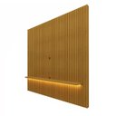 Ver imagem 7 de Painel Ripado para TV até 75 Polegadas 100% MDF com LED 185CMX250CM Nobre Marrom