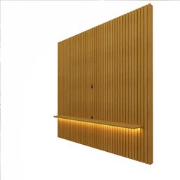 Painel para TV até 90 Polegadas Ripado com LED 230cm 100% MDF Nobre - 9