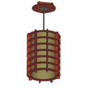 Ver imagem 1 de Luminária Teto tipo Pendente MALÁSIA MDF - Completa - Cor: Marrom
