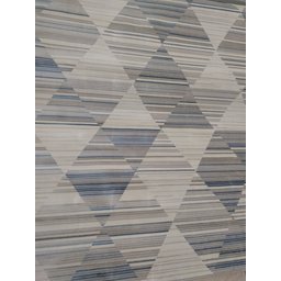 TAPETE BELGA 1,00 x 1,40 AZUL CINZA BEGE GEOMÉTRICO MODERNO NIAZZI MODERNO / GEOMÉTRICO - 4