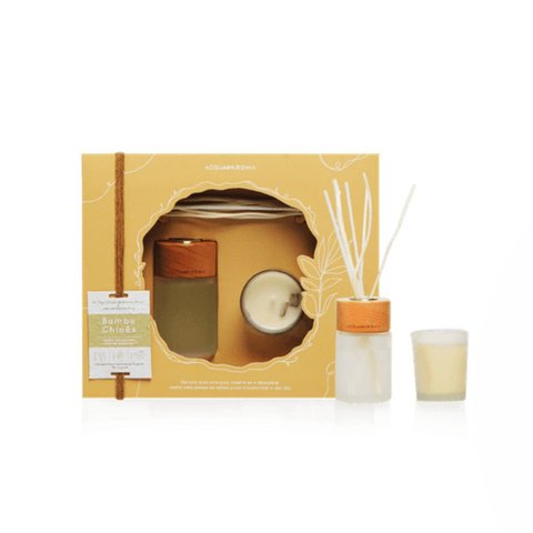 Kit Naturals Vela Perfumada 50g + Dif. 70ml Bambu Chinês