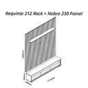 Ver imagem 5 de Rack com Painel Ripado para TV até 90 Polegadas com LED 100% MDF 230CMX250CM 3 Gavetas com Rodízios Yescasa Marrom