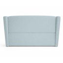 Ver imagem 1 de Cabeceira Cama Box Casal Catarina Fixação no Box Madeira Maciça Revestimento Suede Azul Claro