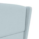 Ver imagem 4 de Cabeceira Cama Box Casal Catarina Fixação no Box Madeira Maciça Revestimento Suede Azul Claro
