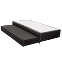Ver imagem 1 de Cama Box Base c/Auxiliar Especial MH1453 Bordado Black (96x203x32) - Herval
