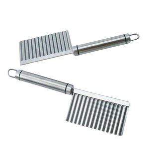 Cortador Ondulado Aço Inox Batata Legumes Decorados Chips