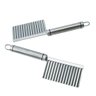 Cortador Ondulado Aço Inox Batata Legumes Decorados Chips - 1